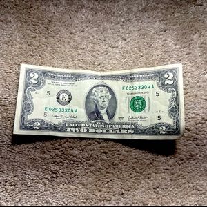 Series a 2 dollar bill